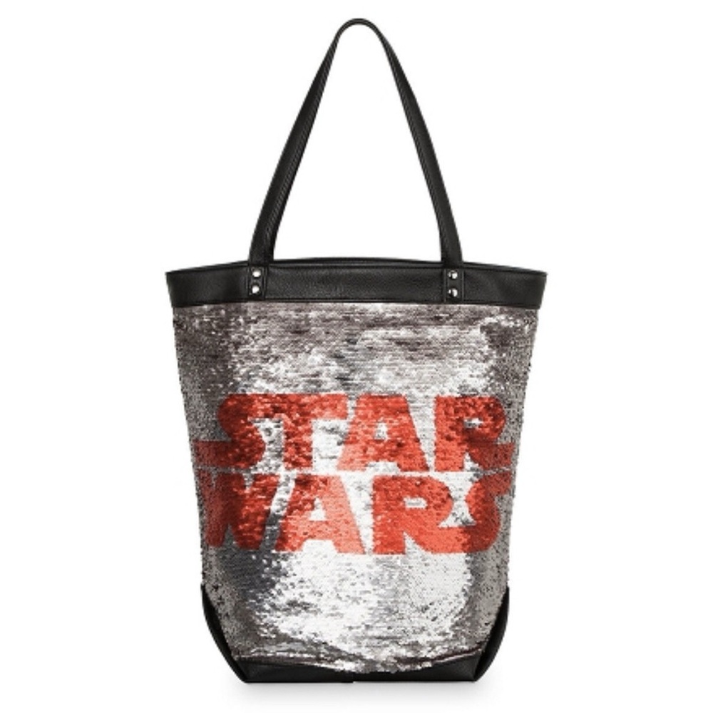 Disney Parks Star Wars Flip Sequined Tote Bag New With Tags